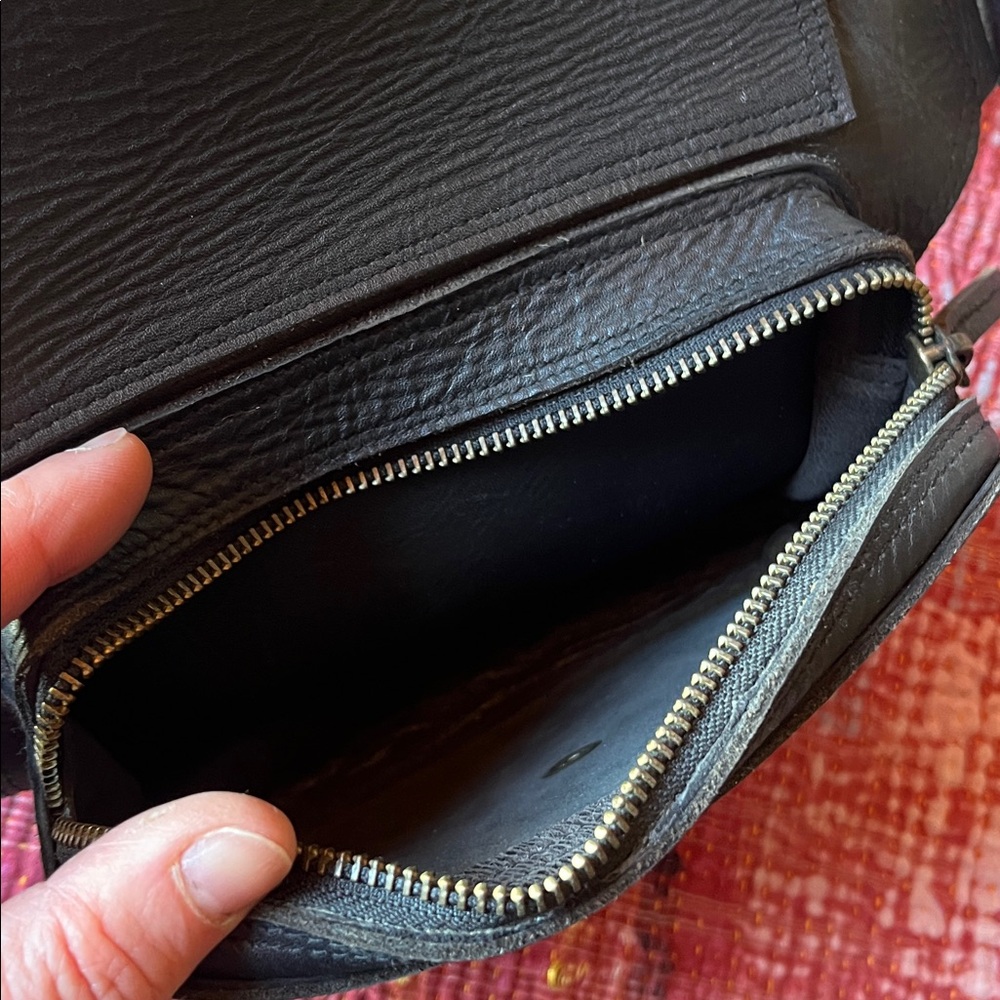 Handmade Black Leather Travel Bag + Belt 🔥 - Picture 5 of 13